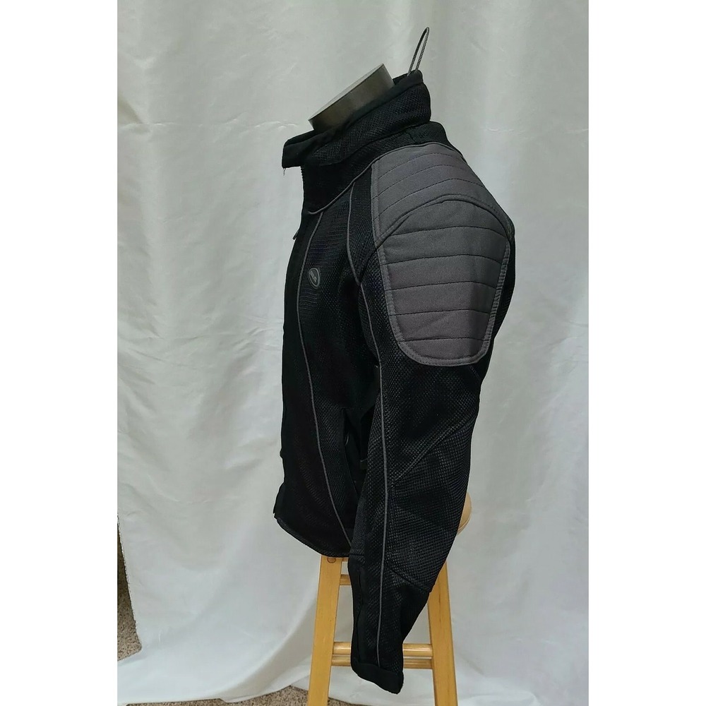 Himalaya Motor Bike Wear Mens Motorcycle Jacket Size Small Black Night Vision - Picture 3 of 11